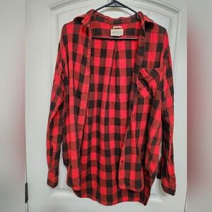 Denim & Supply Ralph Lauren Red and Black Checkered Shirt